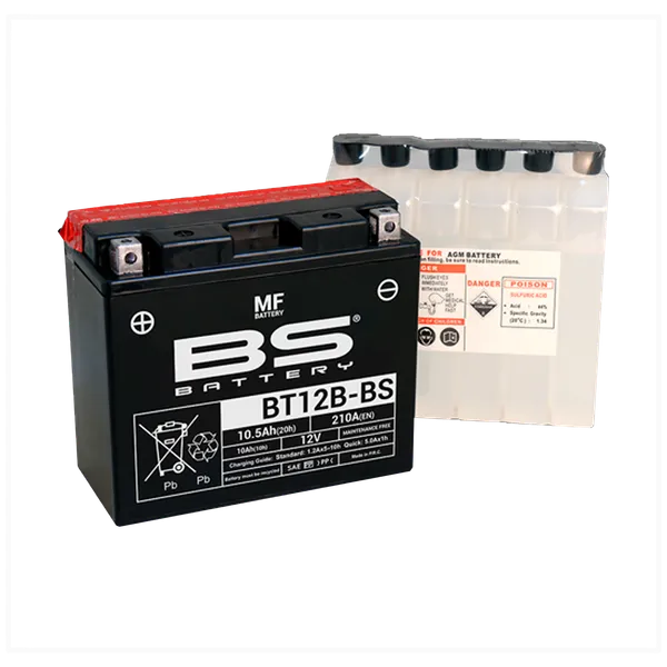 Batería para Moto BS MF BT12B-BS TDM900 FZ6 XVS650 Ducati Triumph Tiger